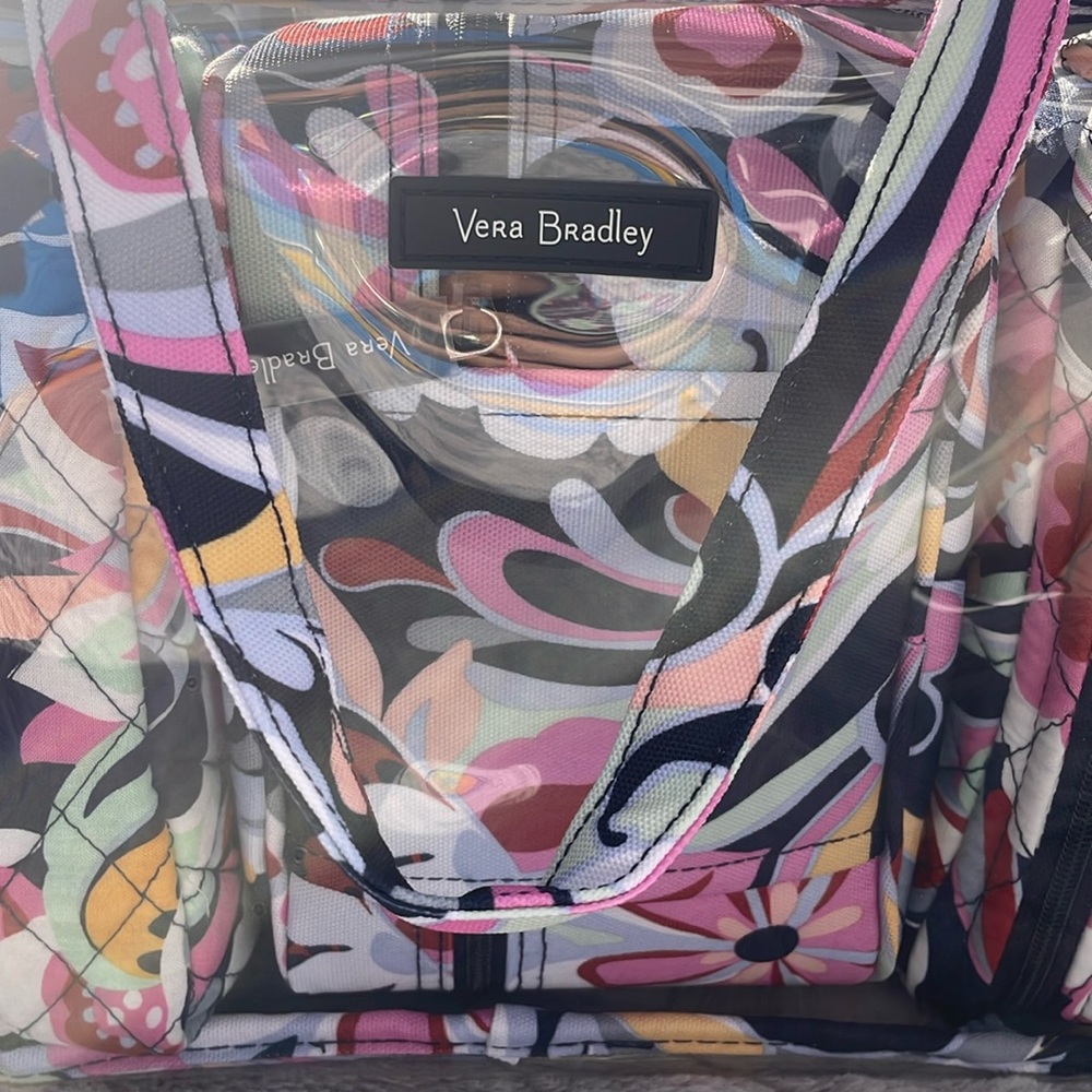 Vera Bradley Mod Paisley 4-piece cosmetoc case. Mod Paisley